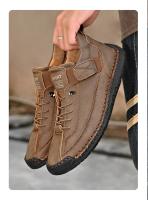 Zapatos De Cuero Para Hombre Hechos a Mano Transpirables Zapatos Casuales Cómodos Para Caminar Sneakers De Marca Lujo Tamaño Grande 38-48 - details 18