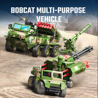 SEMBO Kit De Construcción De Bloques Para Vehículos Multifuncionales Serie Militar Juguete De Construcción Para Niños Regalo De Navidad - details 0