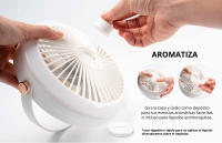 VENTRONIK  Ventilador Portátil con Luz propia y Batería Recargable USB Tipo C, Para Interior y Exterior, sin Cable - details 2