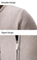 Cardigan De Punto Vintage Para Hombre Abotonado Casual De Otoño E Invierno Chaqueta De Suéter Con Cuello En V Y Mangas Completas - details 13