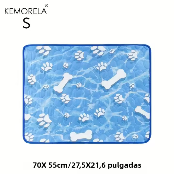 Almohadilla De Enfriamiento Para Perros Grandes KEMORELA Alfombrilla De Seda Hielo Auto-Enfriamiento Lavable Para Verano Cómoda Para Perros Y Gatos - 1