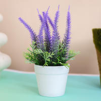 1PC Lavanda Artificial De 17CM Decoración Realista Para Escritorio De Oficina Regalo De Presentación Decoración De Hogar Y Oficina - details 5