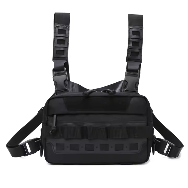 Bolsa De Pecho Táctica Para Ciclismo Camping Pesca Senderismo Kit De Reconocimiento Bolsa De Hombro Cinturón Bicolor Nylon Unisex - 1
