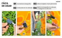 UNYCOS Bomba de Aire con Manómetro para Válvulas Presta y Schrader (160 PSI/11 Bar) Inflador de Pie Portátil para Neumáticos, Balones y Juegos Inflables - details 5