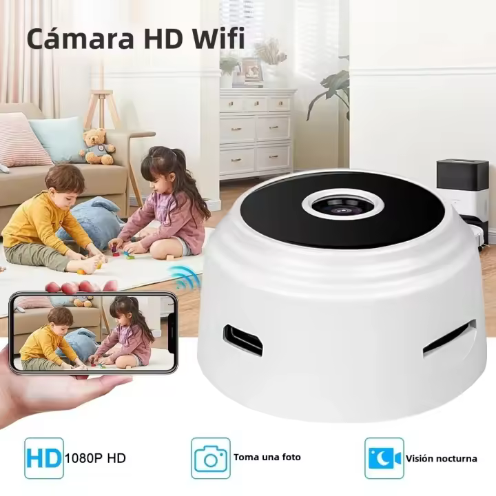 Cámara IP WiFi Inalámbrica A9 1080P HD Mini Con Visión Nocturna Infrarroja Protección De Seguridad Almacenamiento De 32G Exterior - 1