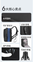 Mochila de negocios de gran capacidad para hombre, mochila moderna y de alta gama, bolso de hombro impermeable para computadora de viaje para hombre - details 2