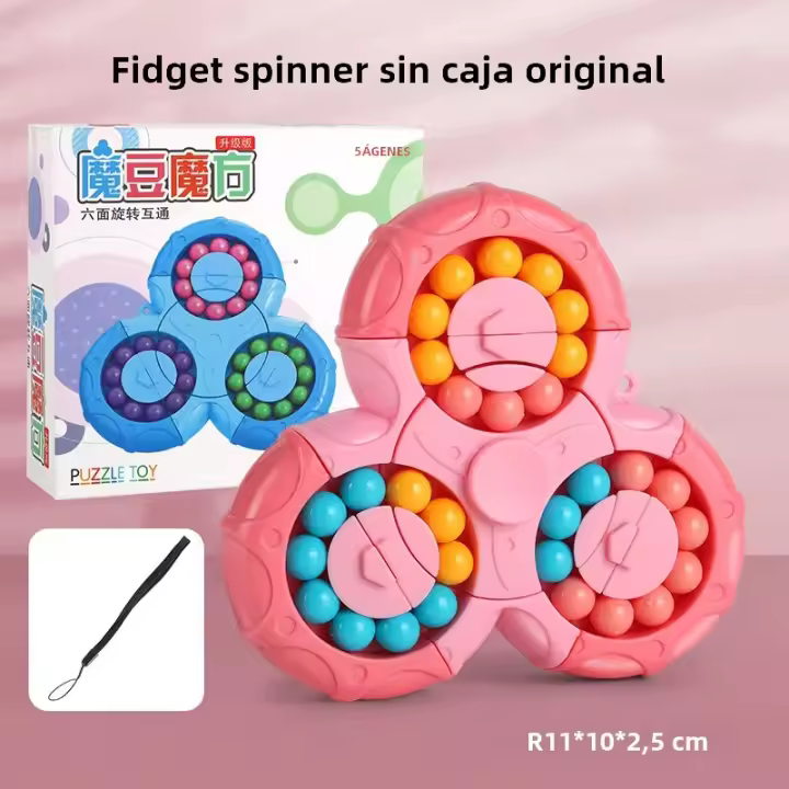 Nuevo Dardo Inteligente De Seis Lados Rotación De Dedo Juguete Antiestrés Educativo Para Niños Regalo Cubo De Dedo Mágico - 1