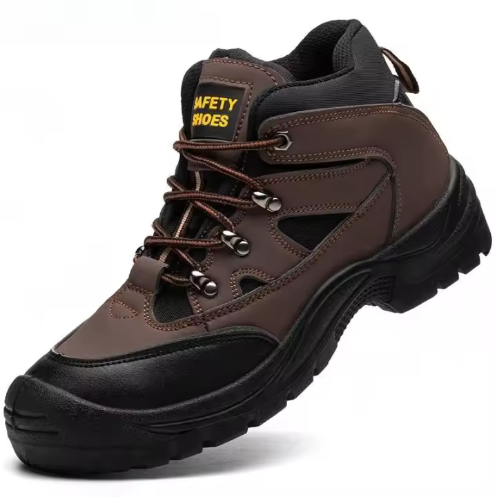 Zapatos De Seguridad Para Hombre Botines Tácticos Antideslizantes Con Punta De Acero Y Protección Anti-Pinchazos Zapatillas De Trabajo Ligeros Para Adultos - 1