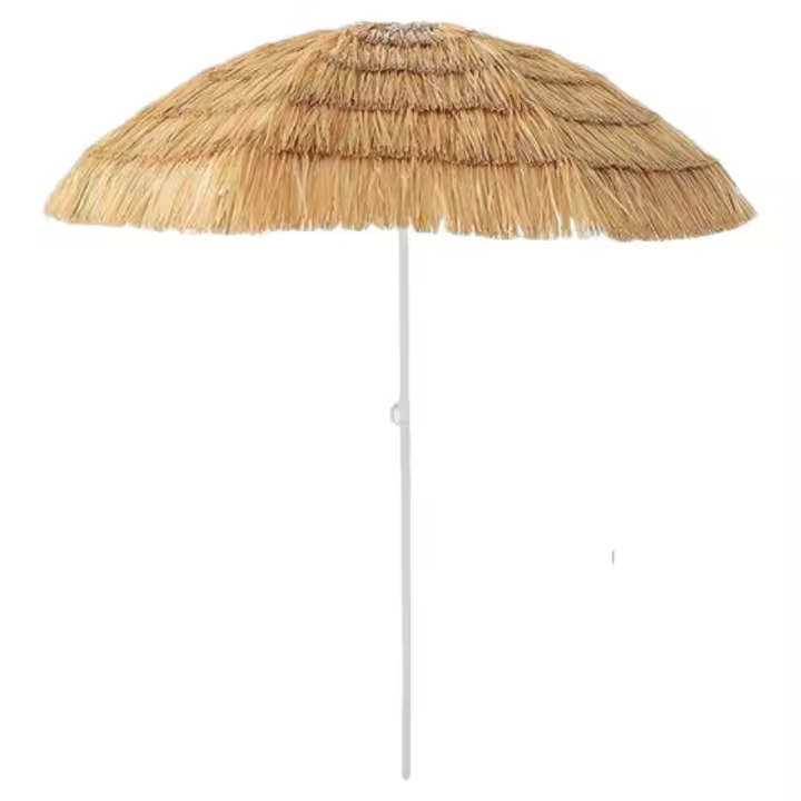 LILI HOME 🌞 Sombrilla de Playa de Paja ( Rafia Plástica )- Ø180 cm x 195 cm de Alto (Incluye Funda) 🏖️ es la opción ideal para aquellos que buscan sombra y comodidad en sus días al aire libre. Con un diseño natural y una estructura robusta, te - 1