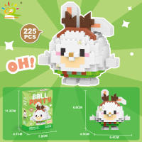 Mini Bloques De Construcción Micro Animales HUIQIBAO 3D Diamante Modelo BEE Gato Panda Para Niños Juguetes De Ciudad DIY - details 13