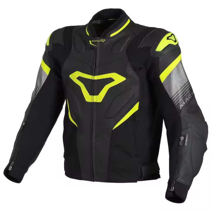 Macna Chaqueta Cuero Perforado Ripper Negro - 1