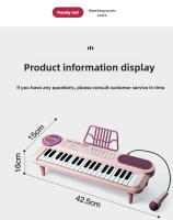 Piano Eléctrico De 37 Teclas Para Niños Instrumento Musical Multifuncional Con Microfono Para Principiantes Regalo Para Niños - details 14