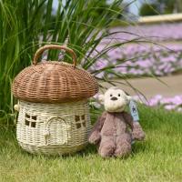 Cesta De Almacenamiento De Rotura En Hecho Ecológico Para Niños Decoración De Habitación De Niños Organizador De Estante Tejido Cesta De Picnic Portátil Fruta Para Casa De Muñecas - details 7