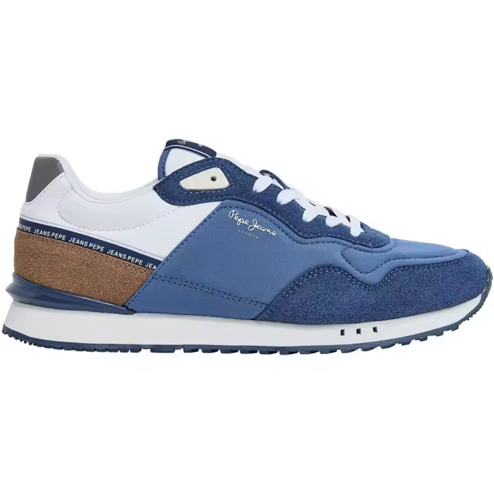 PEPE JEANS PMS40001 Zapatillas casual de hombre azul jeans ANTE SERRAJE 524 - 1