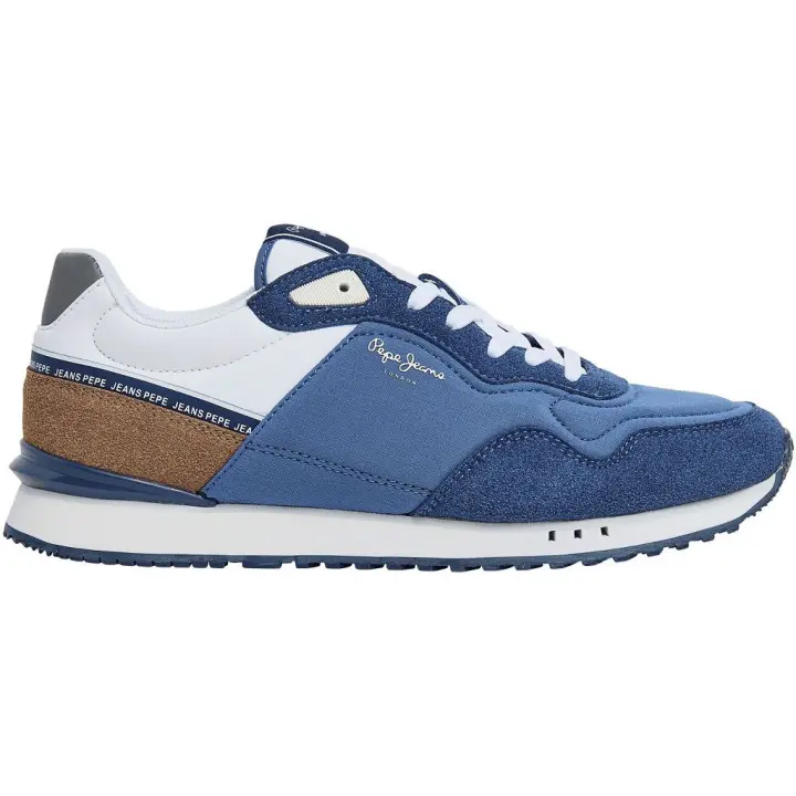 PEPE JEANS PMS40001 Zapatillas casual de hombre azul jeans ANTE SERRAJE 524 - 1