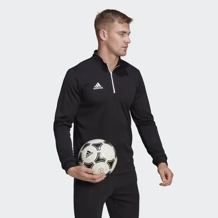 Adidas Sudadera Deportiva Entrenamiento Entrada 22 para Hombre, Azul, Rojo y Negro - 1