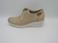 ZAPATO RONDA CALADO, CLAYAN 4000, materiales de piel, cuña de 5cm, plantilla extraíble - details 0
