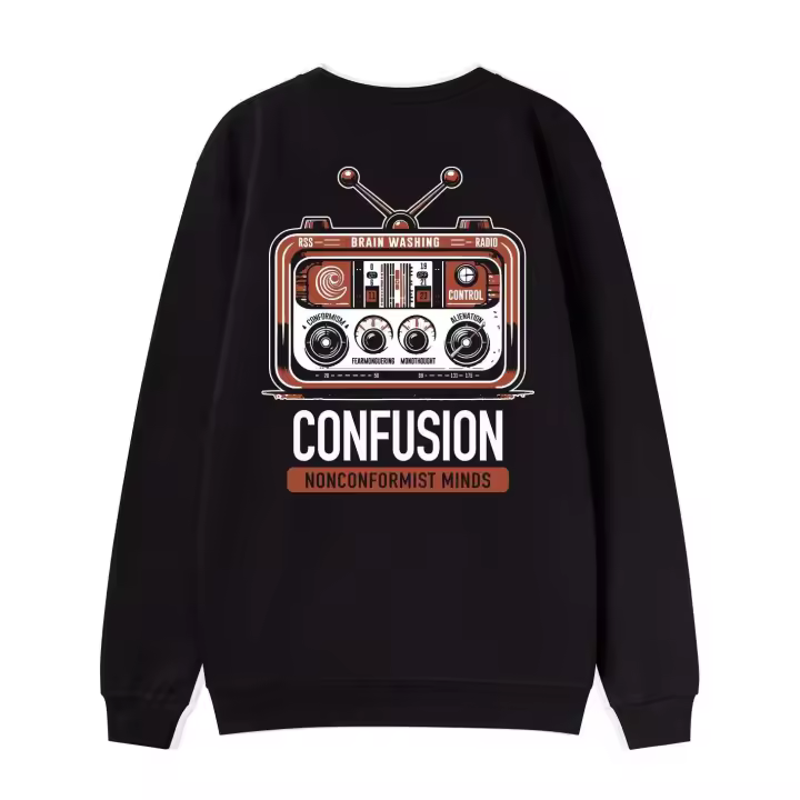 NON CONFORMIST BLACK CREWNECK - 1
