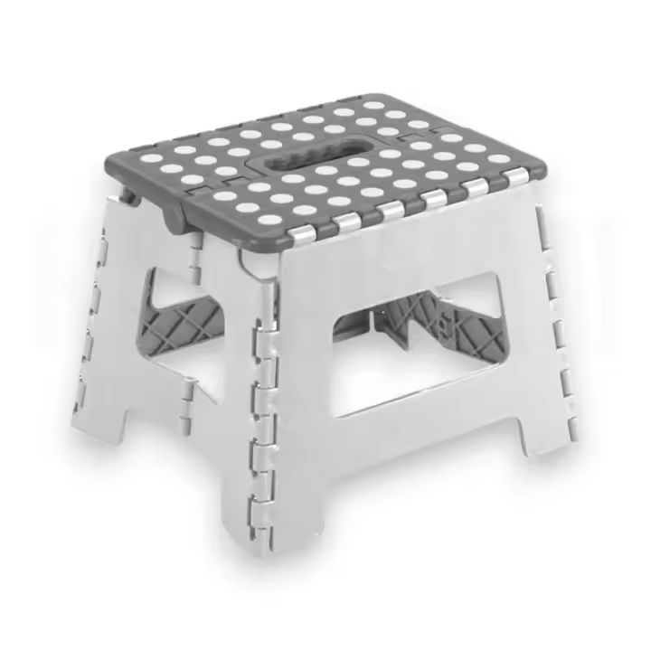 Taburete Plegable Plástico - Resistente y Portátil - Karawan. - 1