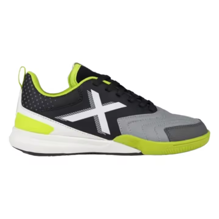 Zapatillas Munich Rondito 03 Negro Blanco Gris Verde 4089003 Futbol Sala - 1