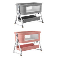LUTODY - Cuna 3 en 1 convertible - Hasta 13 kg, Mecedora, Colecho, Altura ajustable, Inclinación, 4 ruedas, Bloqueo de seguridad, Colchón ergonómico incluido - details 0