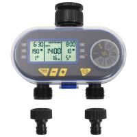 vidaXL Temporizador digital de riego automático con salida doble - details 1