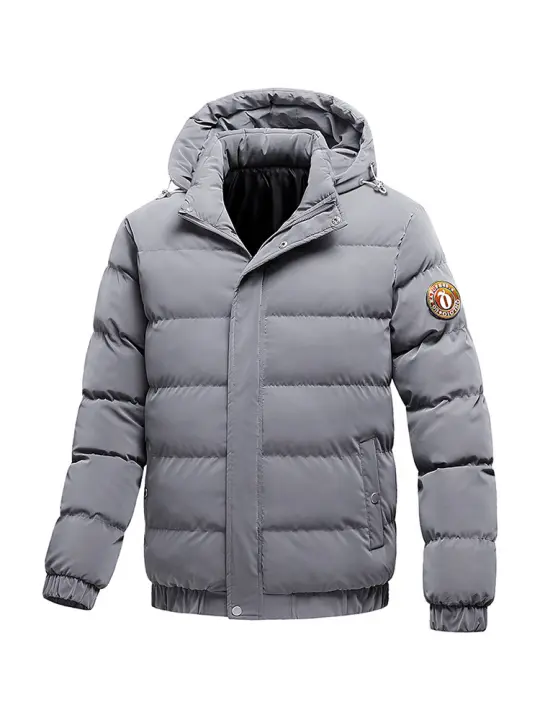 Parka gruesa con capucha para hombre, chaqueta cálida, chaqueta de moda de marca, Parka informal clásica de invierno, novedad de 2024 - 1