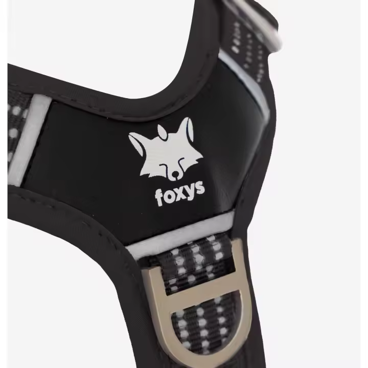Foxys Arnés Pro Ajustable Para Perro Antitirones Ergonómico Negro - 1