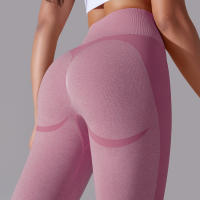 Mallas de Yoga de nailon para mujer, pantalones deportivos de cintura alta, elásticos, ajustados, transpirables, para entrenamiento - details 42