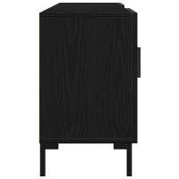 Cabinet de Televisión vidaXL Negro Roble 150x30x50 cm Madera Elaborada - details 5