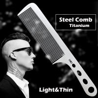 Cepillo De Pelo Ultrafino De Acero De Titanio Brainbow Para Profesionales Del Peluquería Antiestático Para Hombres En El Salón De Belleza - details 0
