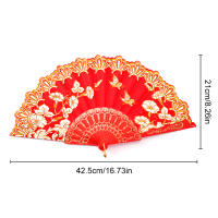 Abanico Plegable De Estilo Chino Para Danza Y Cosplay Decoración De Fiesta Y Boda Regalo De Arte Y Manualidades - details 1