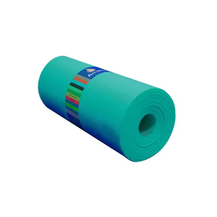 ROLLO DE ALFOMBRA ANTIDESLIZANTE TUPIDA TURQUESA AMIKO DE 12Mx61CM - 1