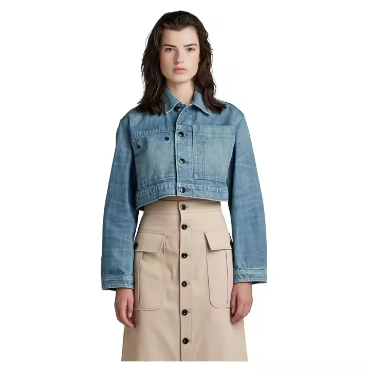 Ropa mujer Chaquetas G-star Chaqueta Vaquera Cropped Azul - 1