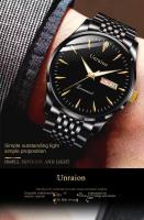 Reloj De Pulsera Masculino Automático Suizo Con Movimiento De Cuarzo Resistente Al Agua Calendario Doble Luminoso Y Calendario No Mecánico Para Estudiantes - details 2