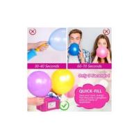 Herramienta de bola inflable portátil con bomba de Aire Eléctrica Inflador de Globos de Doble orificio V 220-240V 50HZ 600W Regalo de Navidad-100 Globos de regalo -- Black Friday-Gift de Navidad - details 1