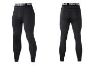 Pantalones De Entrenamiento De Compresión Para Hombres Ropa Deportiva Quick Dry Leggings Para Correr Y Ejercicios Fitness Con Cierre Elástico - details 4
