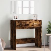 vidaXL Tocador con espejo color 80x39x80 cm en color Gris hormigón/Gris sonoma/Blanco y más | decorativo de pared para baño dormitorio recibidor moderno - details 5