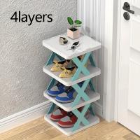 1PC Rack De Zapatos Plegable Para El Hogar Y La Entrada Simple Y Espacioso De Plástico Fácil De Transportar Y Desmontable Para Ahorrar Espacio - details 3