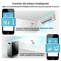 Sensor De Temperatura Y Humedad Moes Con Pantalla LCD Control Remoto ZigBee Hub Gateway Tuya Smart Para El Hogar Inteligente - details 5