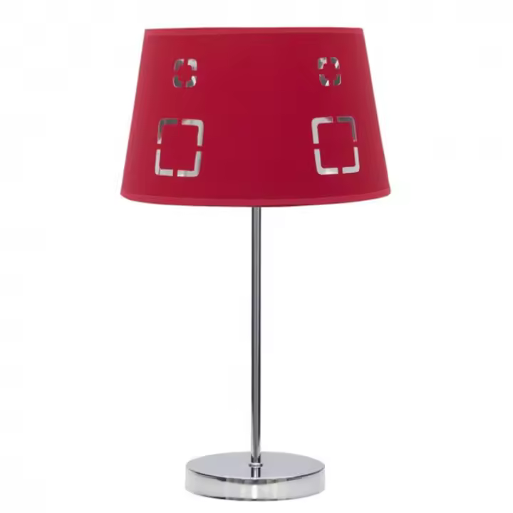 Lámpara de Mesa FABRILAMP Celaya Roja - Diseño Moderno - 1