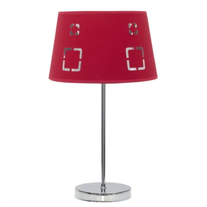 Lámpara de Mesa FABRILAMP Celaya Roja - Diseño Moderno - 1