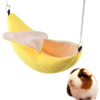 Nido De Algodón Para Hamster En Forma De Banano Casa Colgante Bunk Bed Juguetes Para Mascotas Pequeñas Como Sucré Glider Y Pájaros - details 3