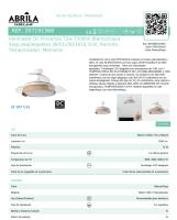 FABRILAMP PREMIUM Ventilador motor Dc Provenza 72w 7200lm Blanco/haya 3asp.desplegables 36/51x50/107d.3col, Remoto, Temporizador 1/2/4 H, Memoria Incluye 2 tijas y mandos calidad de confianza - details 3