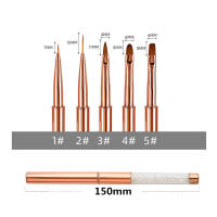 Pincel De Dibujar Para Uñas Con Diamantes Y Patrones De Líneas Herramienta De Manicura Acrílico UV Gel Extensión 5Estilos - details 3
