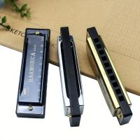 Harmonica Cromática De 10 Agujeros En Clave De C Con Estuche Para Principiantes Y Niños Regalo Ideal Con Estuche Incluido - details 4