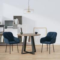 vidaXL Sillas de comedor 2 unidades terciopelo en color Gris oscuro/Azul/Amarillo y más | cómodas modernas ergonómicas para comedor cocina salón hogar - details 1