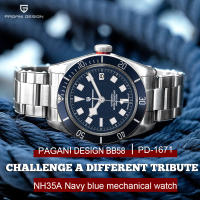 Reloj Mecánico Para Hombre PAGANI DESIGN BB58 Acero Inoxidable Cristal De Esmeril Sapphire Resistente Al Agua Deportivo Lujo Automático - details 0
