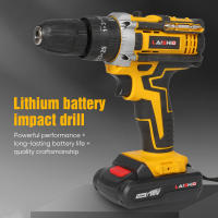 Taladro de impacto eléctrico inalámbrico, destornillador de 21V, 1600rpm, alta velocidad, recargable, 32 Torques, herramientas de bricolaje para el hogar - details 6