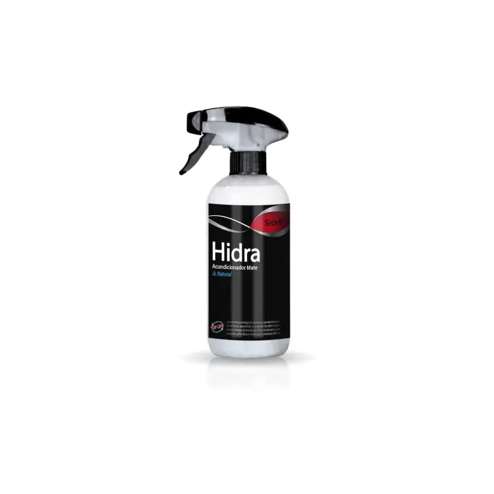 Hidra, Acondicionador y Abrillantador de Salpicaderos, Piel y Plásticos Interiores - Acabado Mate & Natural - Tacto seco  SISBRILL bote  500 ml - 1